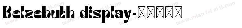 Belzebuth display字体转换